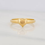 Anillo Corazon 0.9g / T8 1/2 Oro Amarillo 18K