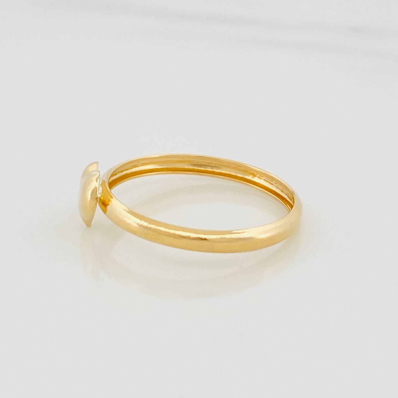 Anillo Corazon 0.9g / T8 1/2 Oro Amarillo 18K