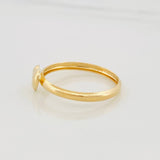 Anillo Corazon 0.9g / T8 1/2 Oro Amarillo 18K