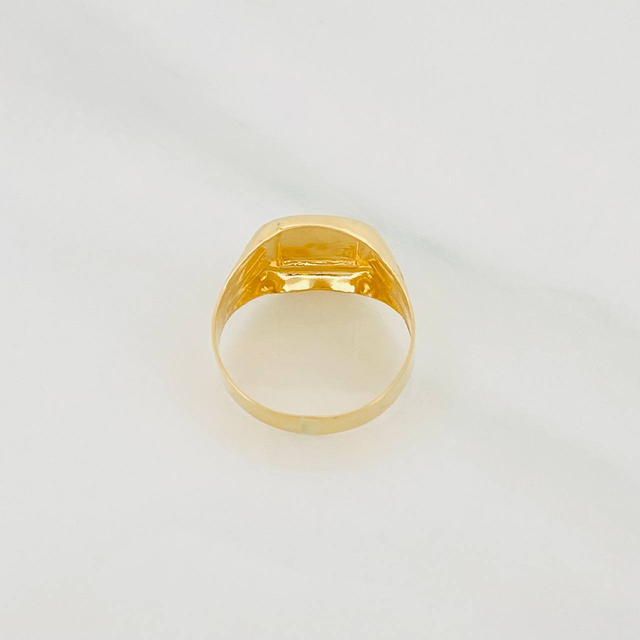 Anillo Sello Espiga 0.8g / T0 Oro Amarillo 18K