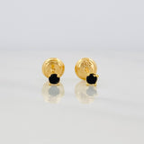 Topos Cuatro Garras 0.6g / 3mm Oro Amarillo 18K