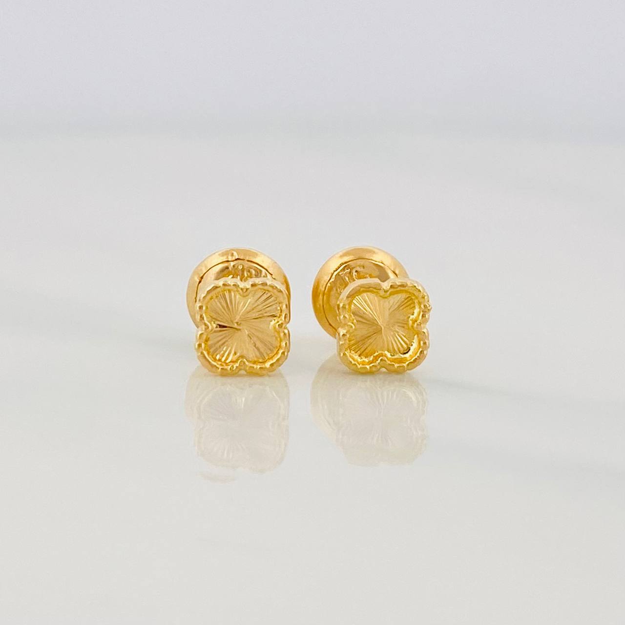 Topos Trebol 0.75g / 5mm Oro Amarillo 18K