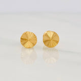 Topos Circulo Diamantado 0.85g / 6.5mm Oro Amarillo 18K