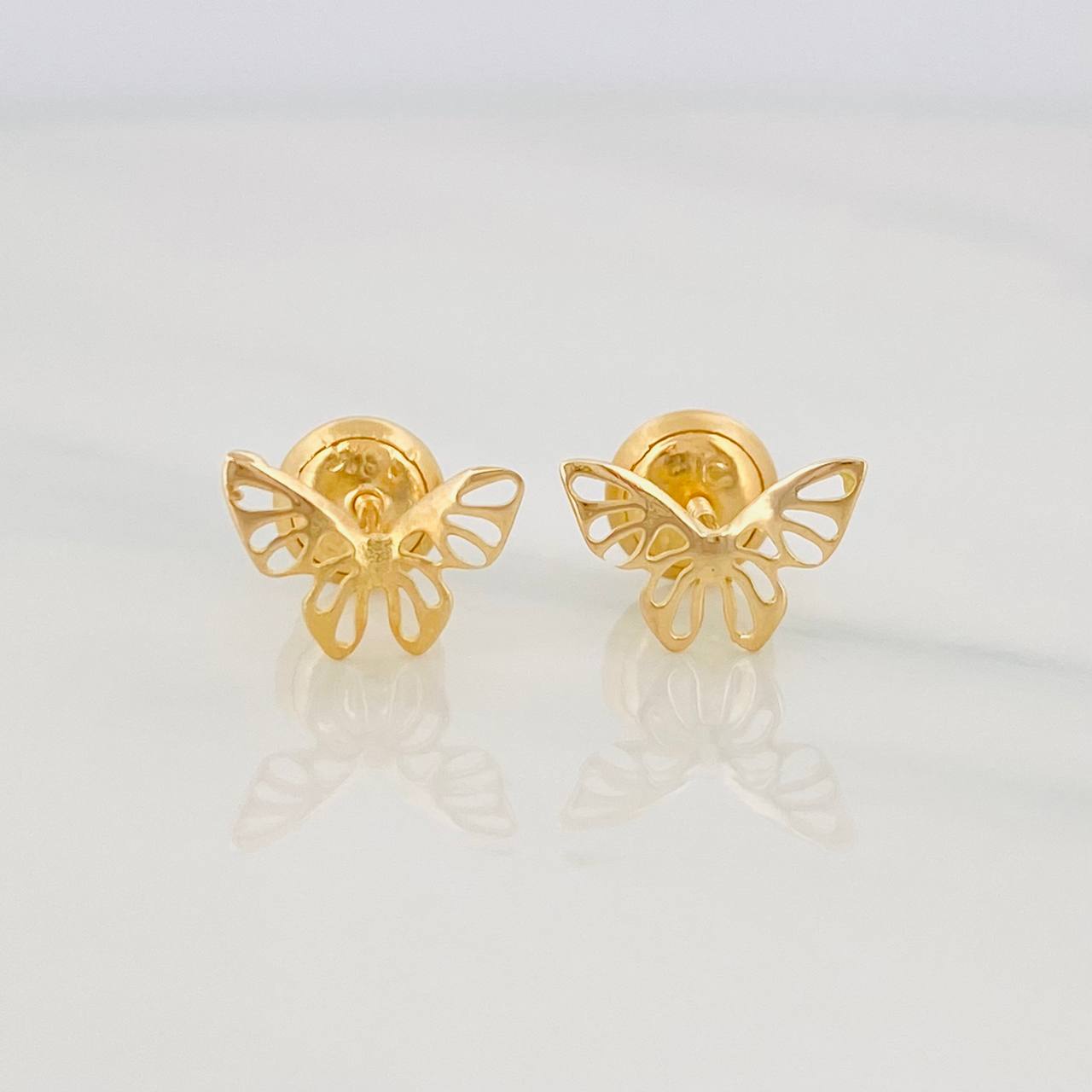 Topos Mariposa 0.65g / 4.7mm Oro Amarillo 18K