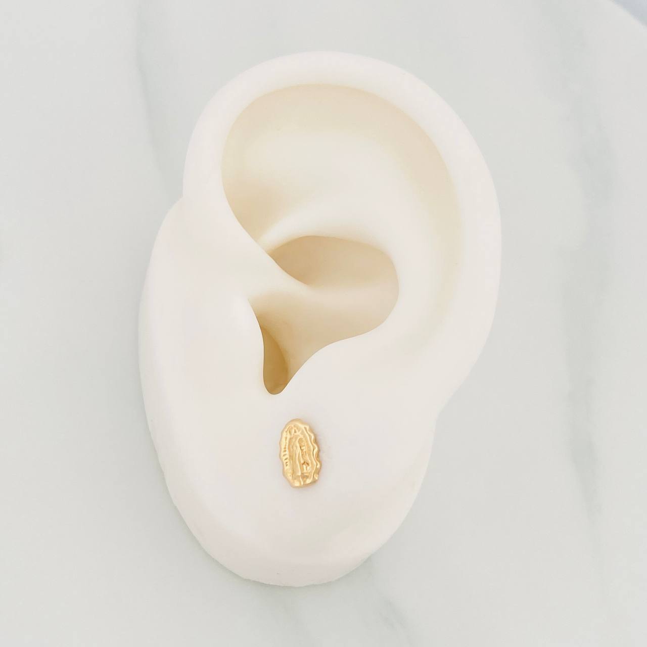 Topos Virgen de Guadalupe 0.7g / 8mm Oro Amarillo 18K