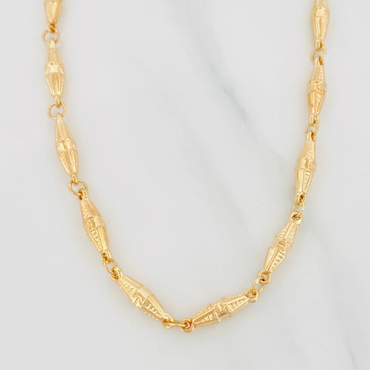 Cadena Dubai 9.05g / 60cm / 3.7mm Oro Amarillo 18K