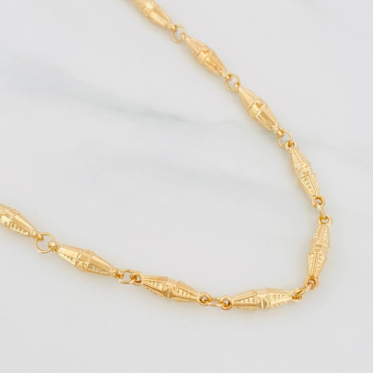 Cadena Dubai 9.3g / 60cm / 3.7mm Oro Amarillo 18K