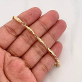 Tobillera Dubai 3.6g / 25cm / 3.7mm Oro Amarillo 18K