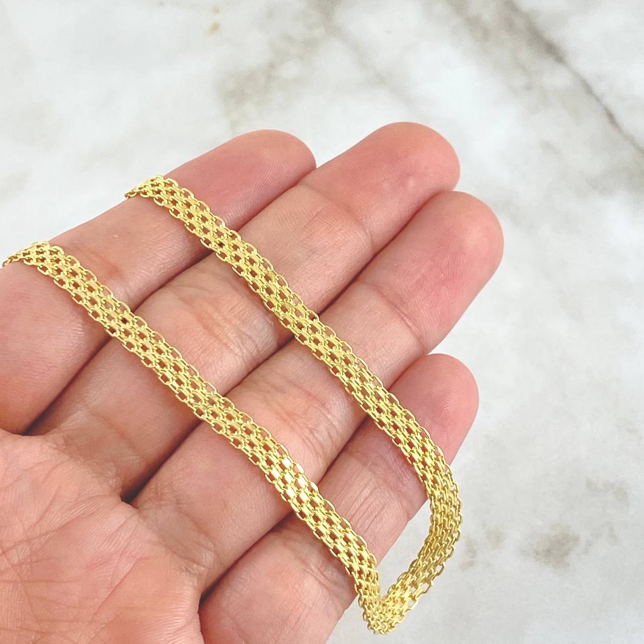 Cadena China 15.65gr / 60cm / 5mm Oro Amarillo +1 18K