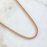 Cadena Franco 17.8gr / 60cm / 3.4mm Oro Rosa +4 18K *