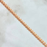 Pulso Franco 7.05gr / 22.5cm / 3.4mm Oro Rosa +4 18K *