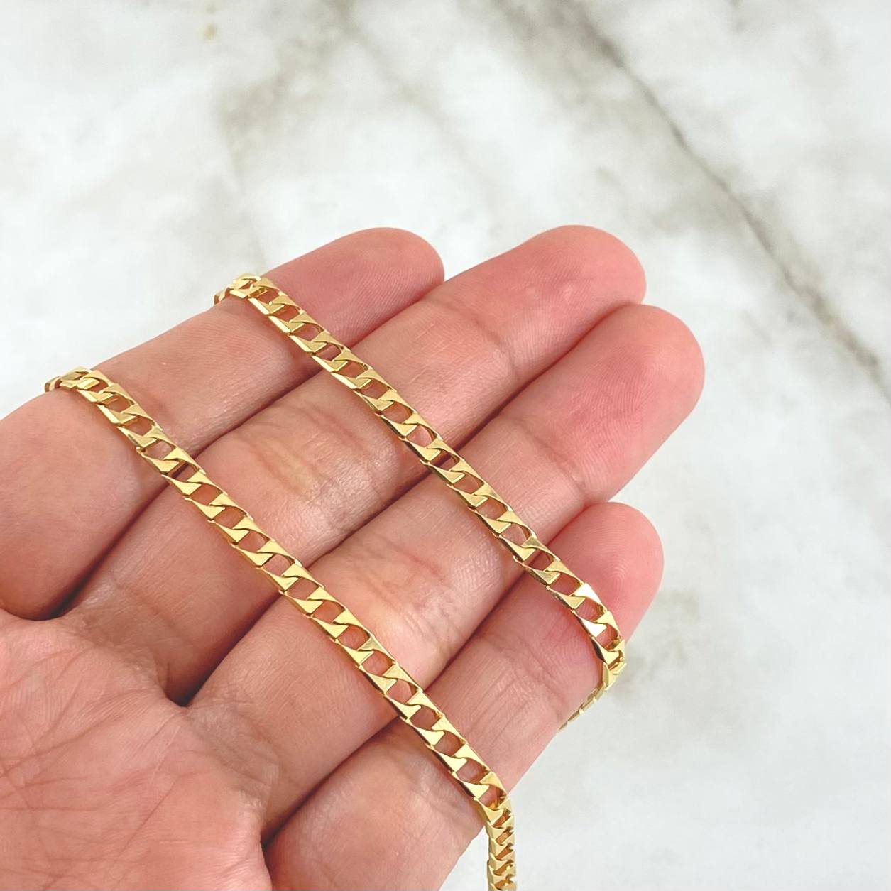 Cadena Panzer 15.4gr / 65cm / 3.4mm Oro Amarillo +1 18K