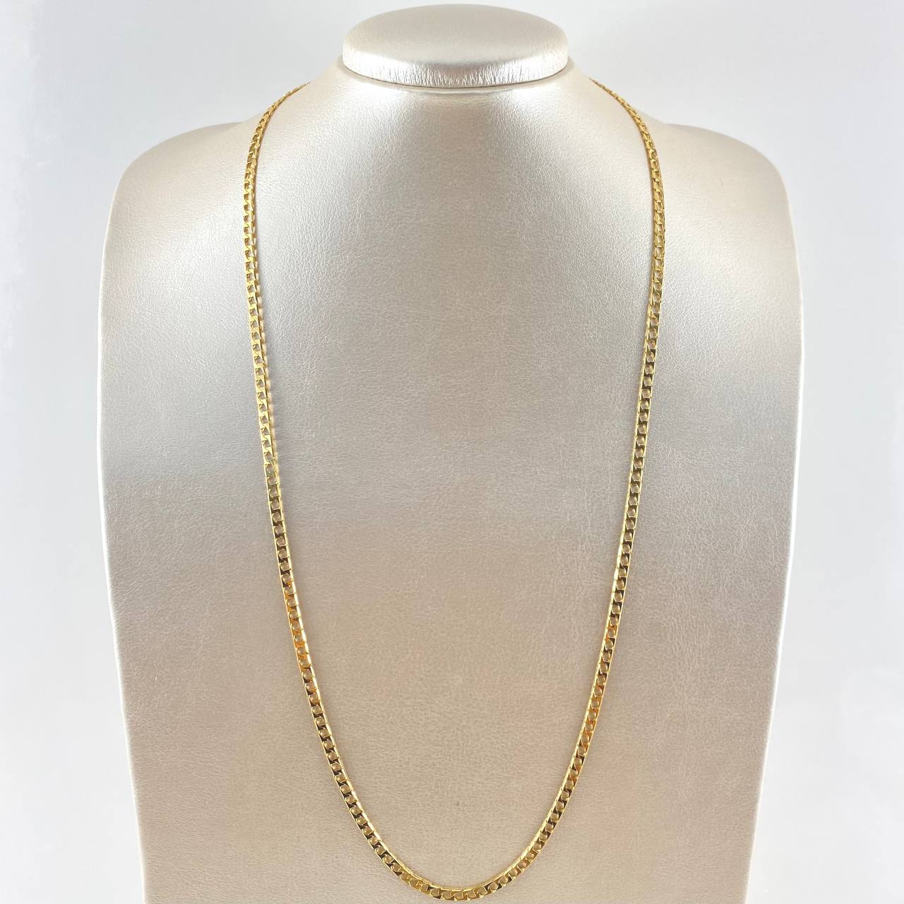 Cadena Panzer 15.4gr / 65cm / 3.4mm Oro Amarillo +1 18K