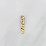 Dije Cubana Infinito 1.55g / 2.05cm Dos Oros Amarillo Blanco 18K