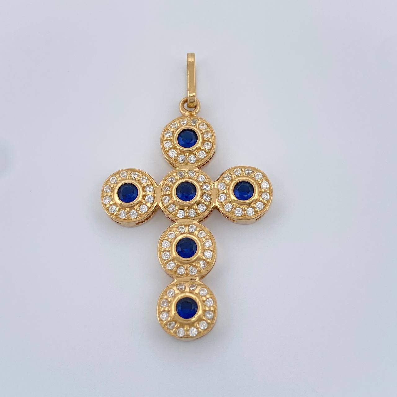 Dije Cruz Tupida 4.3gr / 3.7cm / Oro Amarillo 18K %