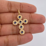 Dije Cruz Tupida 4.3gr / 3.7cm / Oro Amarillo 18K %
