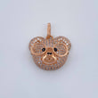 Dije Rostro Oso 2.8gr / 2cm / Oro Rosa 18K %