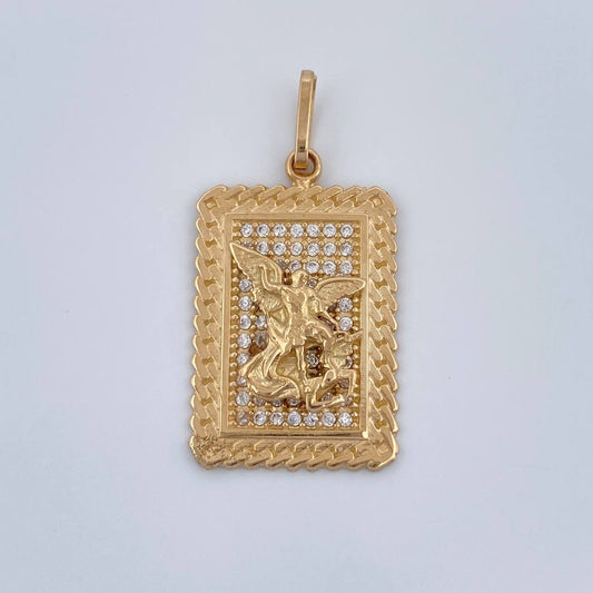 Dije San Miguel 3.5gr / 2.9cm / Oro Amarillo 18K &