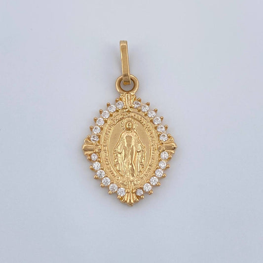 Dije Virgen Milagrosa 2.15gr / 2.5cm / Oro Amarillo 18K &
