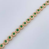 Pulso Tennis 8.35gr / 16.7cm / 4.3mm Oro Amarillo 18K %