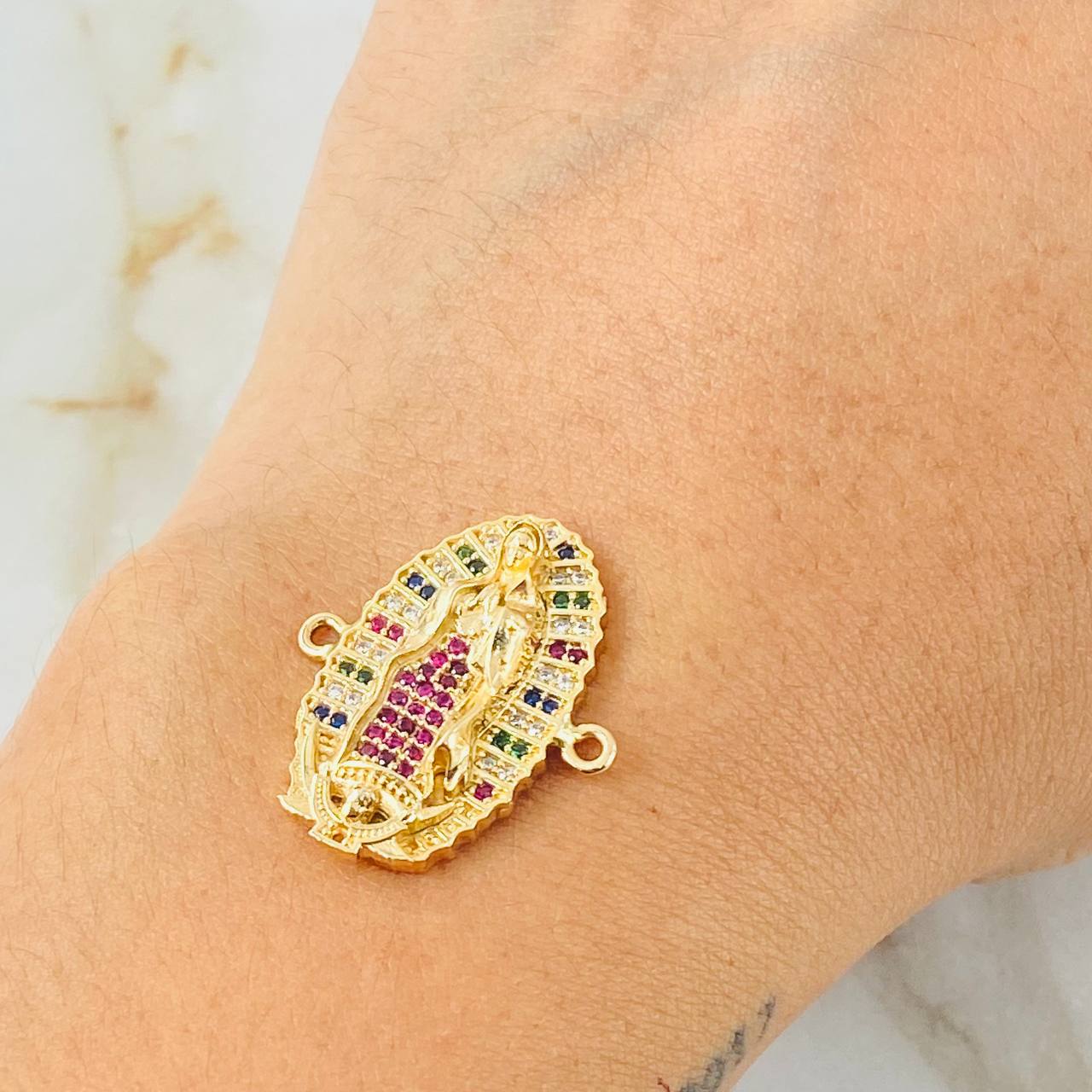 Herraje Virgen Guadalupe 4.95gr / 2cm / Oro Amarillo 18K ©