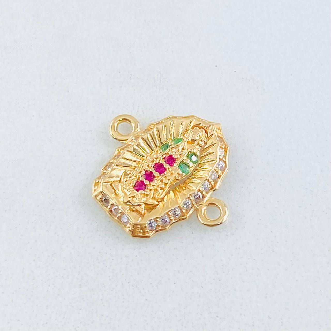Herraje Virgen Guadalupe 1.05gr / 1.5cm / Oro Amarillo 18K *