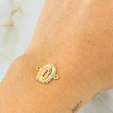 Herraje Virgen Guadalupe 1.05gr / 1.5cm / Oro Amarillo 18K *