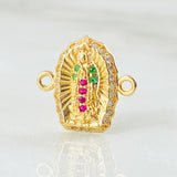Herraje Virgen Guadalupe 1.05gr / 1.5cm / Oro Amarillo 18K *