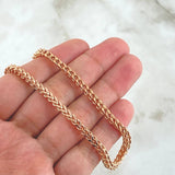 Cadena Franco 17.8gr / 60cm / 3.4mm Oro Rosa +4 18K *
