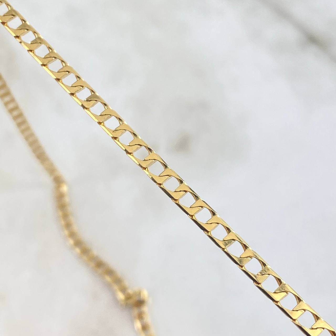 Cadena Panzer 15.4gr / 65cm / 3.4mm Oro Amarillo +1 18K