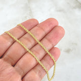 Cadena China 5.75gr / 60cm / 2mm Oro Amarillo +1 18K ©