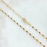 Cadena Flor Espejo 0.75gr / 40cm / Oro Amarillo +3 18K