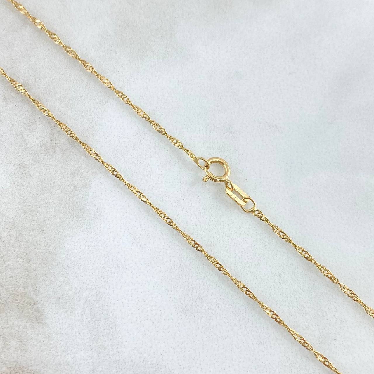 Cadena Singapur 2.25gr / 65cm / 1.3mm Oro Amarillo +3 18K