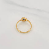 Anillo Halo Circulo 2.2g / T6 3/4 Oro Amarillo 18K