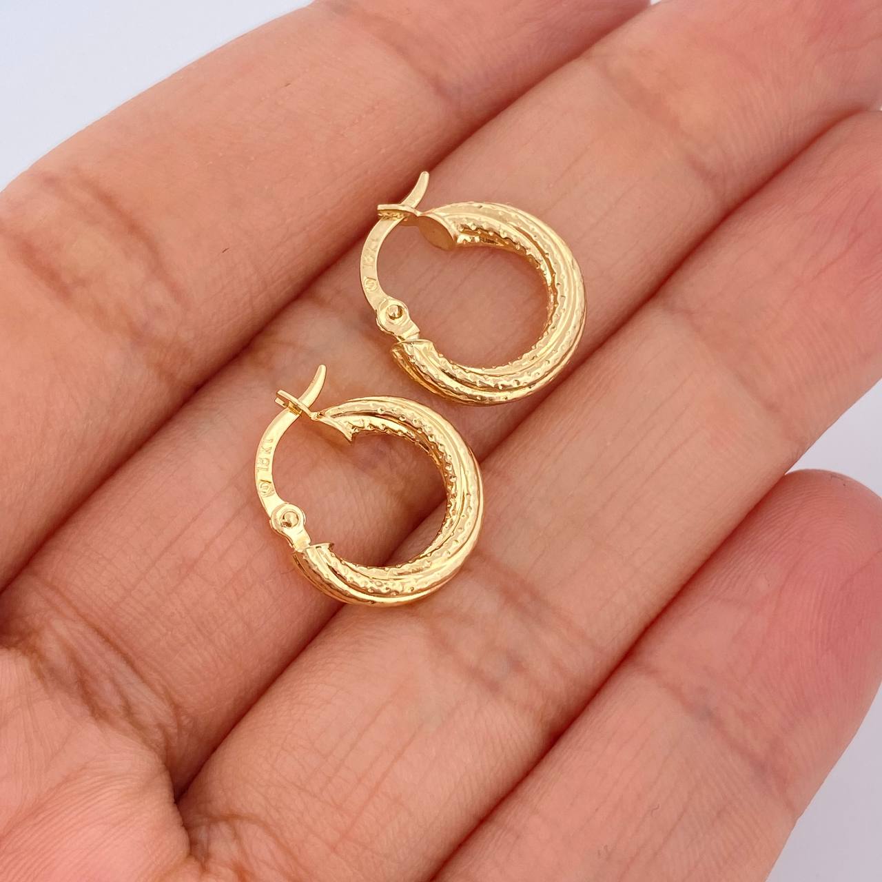 Candongas Lula 1.2gr / 1.5cm / Oro Amarillo 18K &