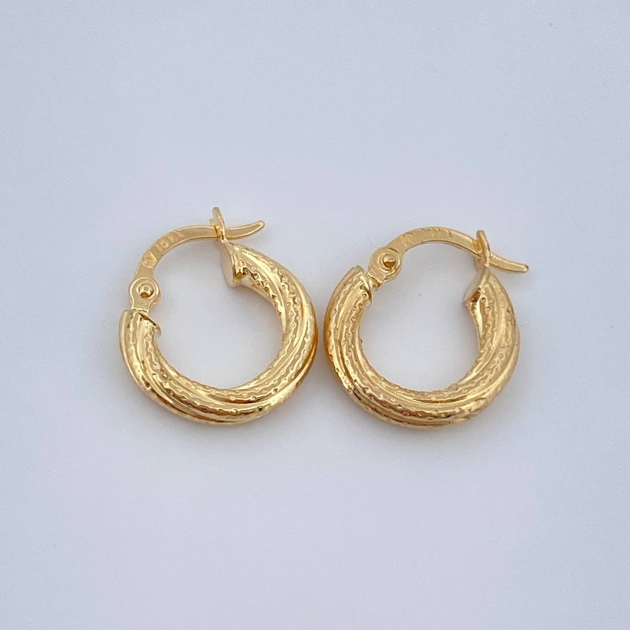 Candongas Lula 1.2gr / 1.5cm / Oro Amarillo 18K &