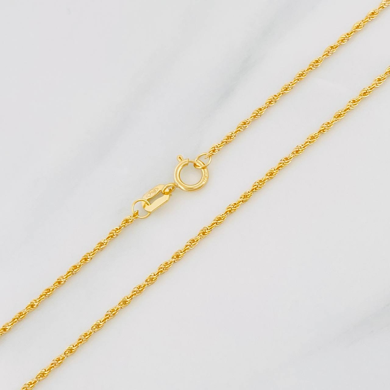 Cadena Lazo 1.05g / 60cm / 1.2mm Oro Amarillo 18K
