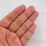 Cadena Lazo 1.05g / 60cm / 1.2mm Oro Amarillo 18K