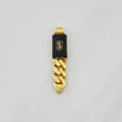 Dije Cubana Infinito 2.8g / 4cm Dos Oros Negro Amarillo 18K