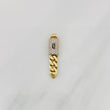 Dije Cubana Infinito 1.6g / 3cm Dos Oros Amarillo Blanco 18K