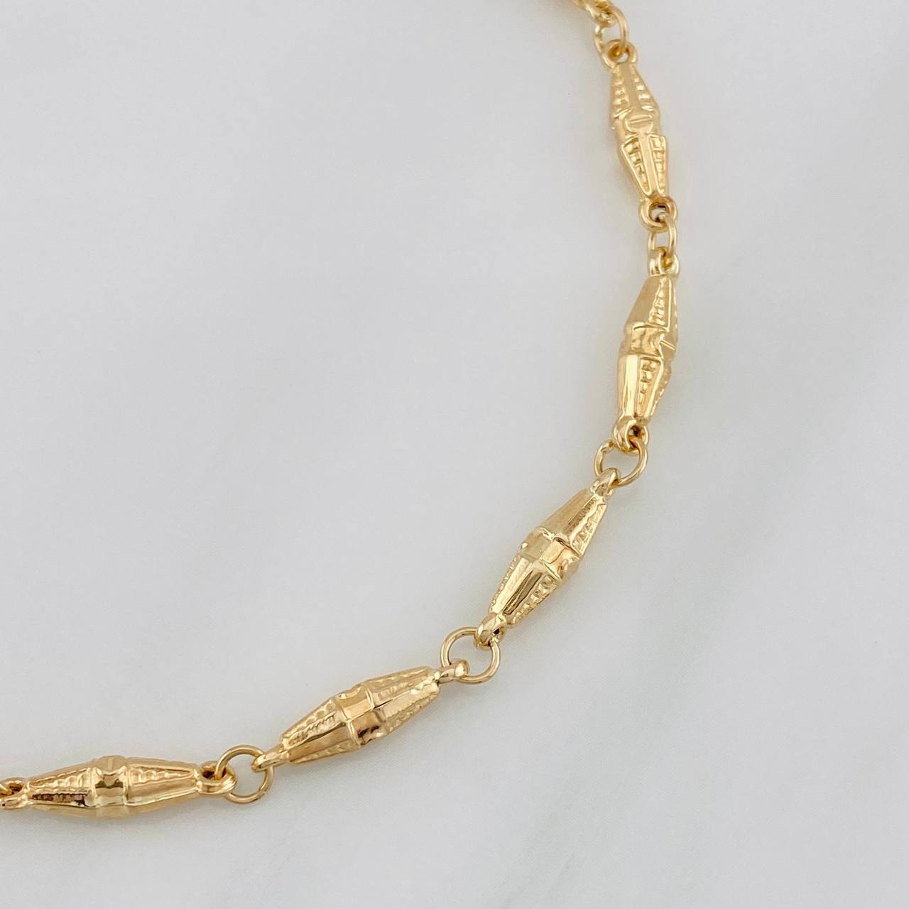 Pulso Rustica Dubai 3.25g / 21.05cm / 3.46mm Oro Amarillo 18K