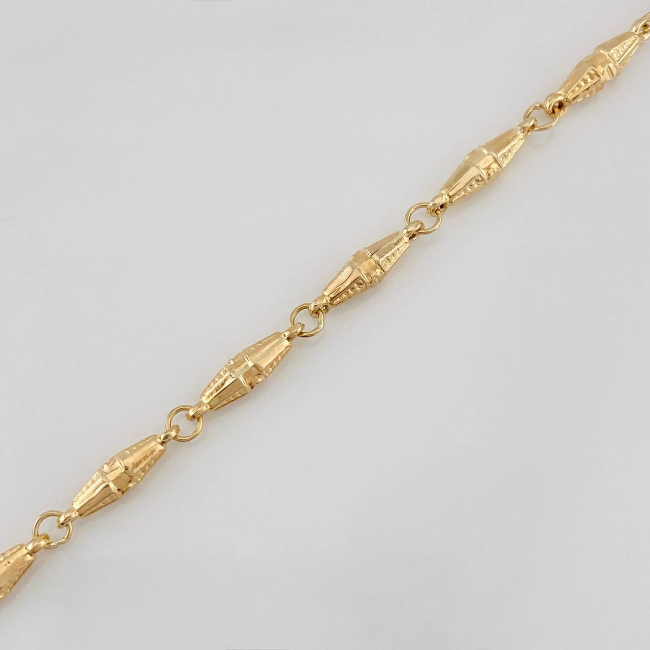 Pulso Rustica Dubai 3.25g / 21.05cm / 3.46mm Oro Amarillo 18K