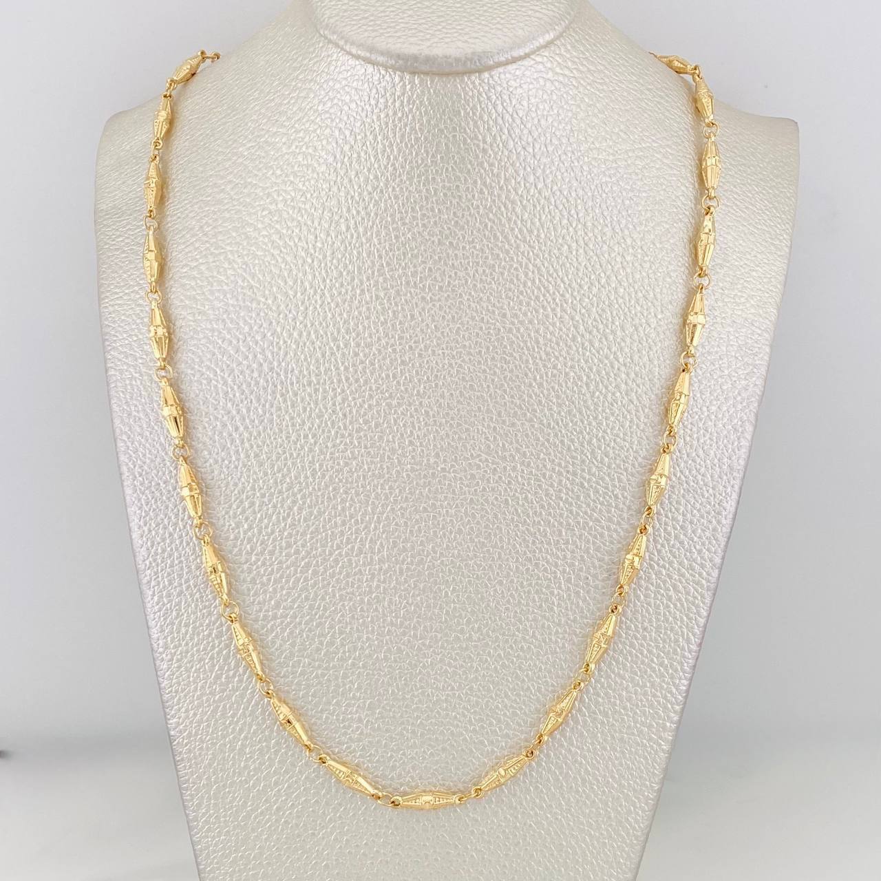 Cadena Rustica Dubai 9.15g / 60cm / 3.55mm Oro Amarillo 18K