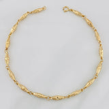 Tobillera Rustica Dubai 4.05g / 26cm / 3.75mm Oro Amarillo 18K