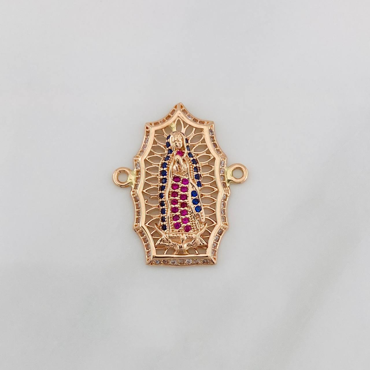 Herraje Virgen de Guadalupe 4g / 2.07cm Oro Rosa 18K