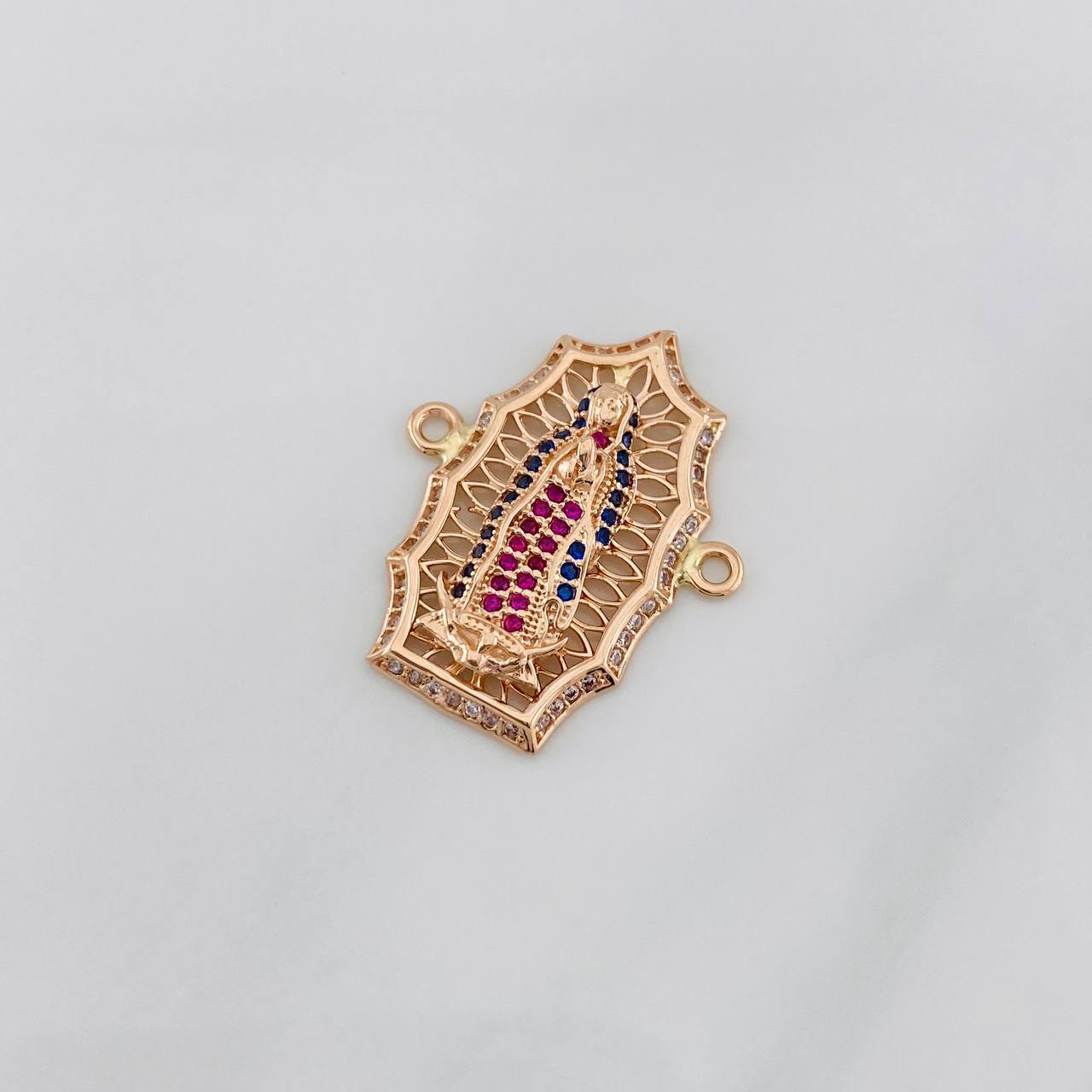 Herraje Virgen de Guadalupe 4g / 2.07cm Oro Rosa 18K