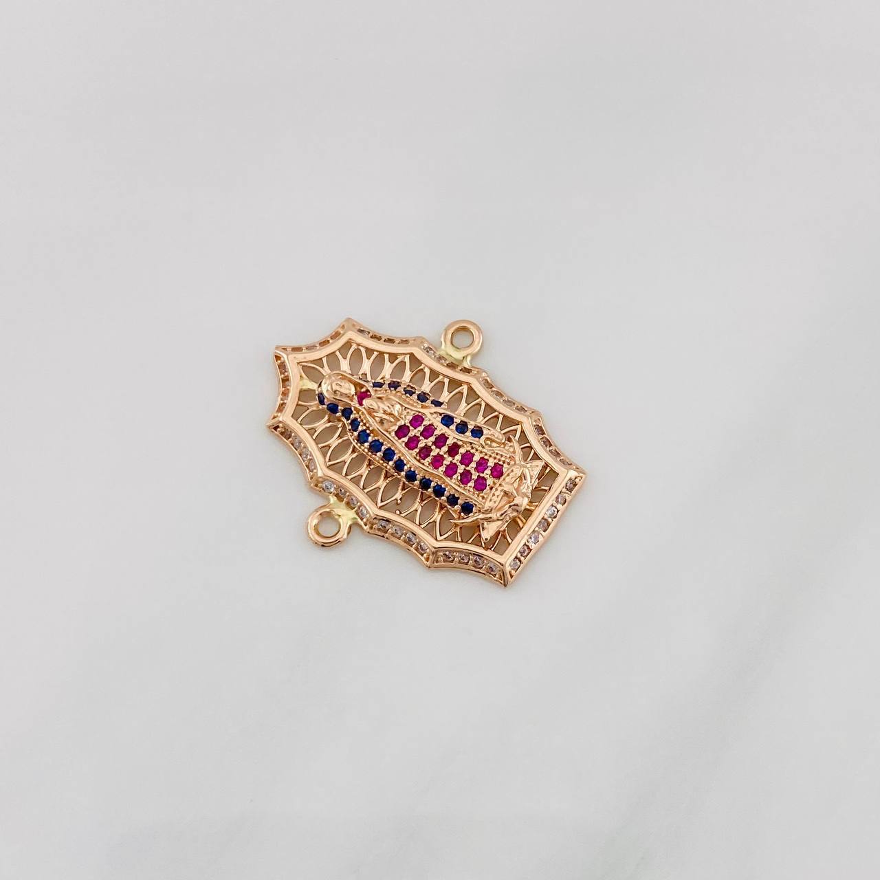Herraje Virgen de Guadalupe 4g / 2.07cm Oro Rosa 18K