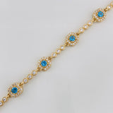 Pulso Halo Tennis 9.85g / 18.05cm / 2.7mm Oro Amarillo 18K