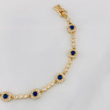 Pulso Halo Tennis 9.25g / 18cm / 2.55mm Oro Amarillo 18K