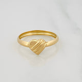 Anillo Corazon 1g / T8 1/4 Oro Amarillo 18K